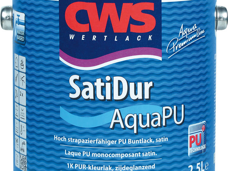 CWS WERTLACK® SatiDur Aqua PU ist über die MixPlus Töntechnologie in 2.000 Buntfarbtönen nach RAL, NCS und weiteren Kollektionen darstellbar und als Mixqualität im 1,0- und 2,5-Liter-Gebinde ab September 2017 im Farbenfachgroßhandel erhältlich.