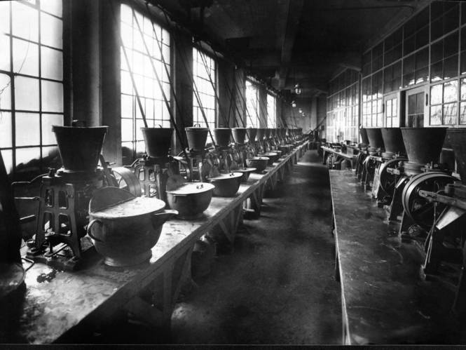 Einblicke in den Produktionsabschnitt „Mühlenraum“